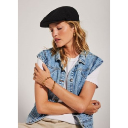 Loop Black Cotton Cap - Laulhère