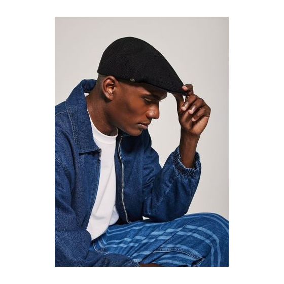 Casquette Loop Noire Coton - Laulhère