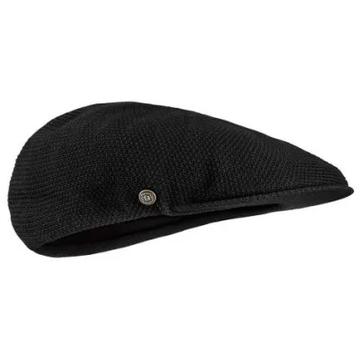 Loop Black Cotton Cap - Laulhère | ref 23213 - Chapellerie Traclet