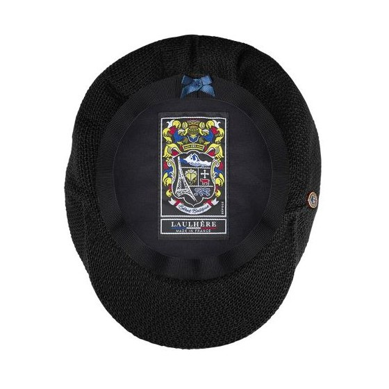 Loop Black Cotton Cap - Laulhère