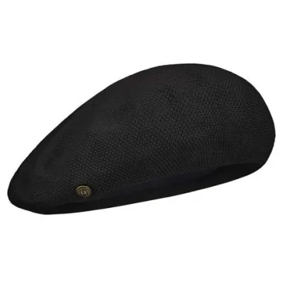 Maxi Plumes Black Cotton Beret - Laulhère| ref 23208 Chapellerie Traclet