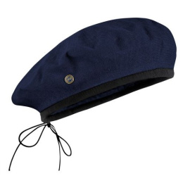 Béret Mistral Marine coton & lin - Héritage par Laulhère