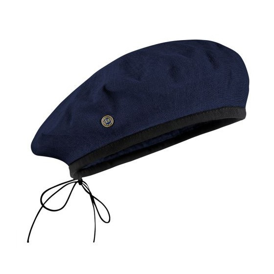 Béret Mistral Marine coton & lin - Héritage par Laulhère
