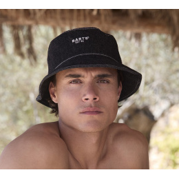 Summer Jabiru Black Cotton Bucket Hat - Barts