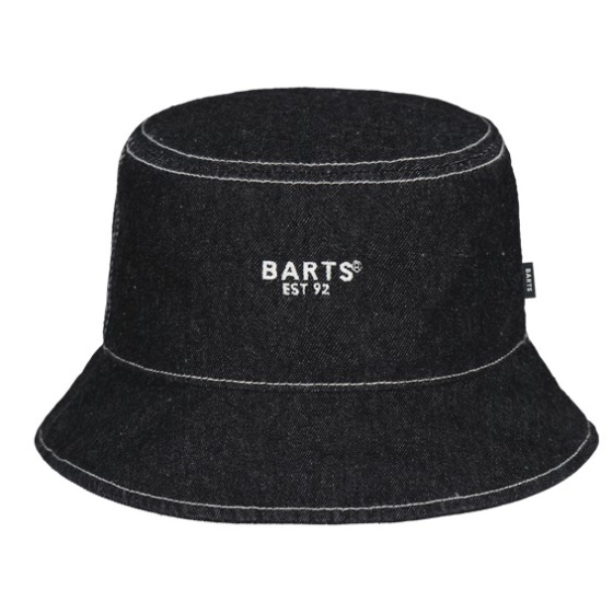 Summer Jabiru Black Cotton Bucket Hat - Barts