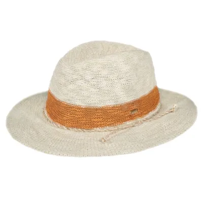 Chapeau Fedora Ponui Beige Pailleté & Terre - Barts