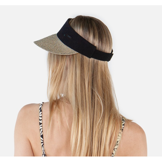 Visière Vesder Lin Noire & Beige - Barts