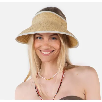 Tambinou Natural Straw Visor Cap - Barts ref 23294 chapellerie traclet