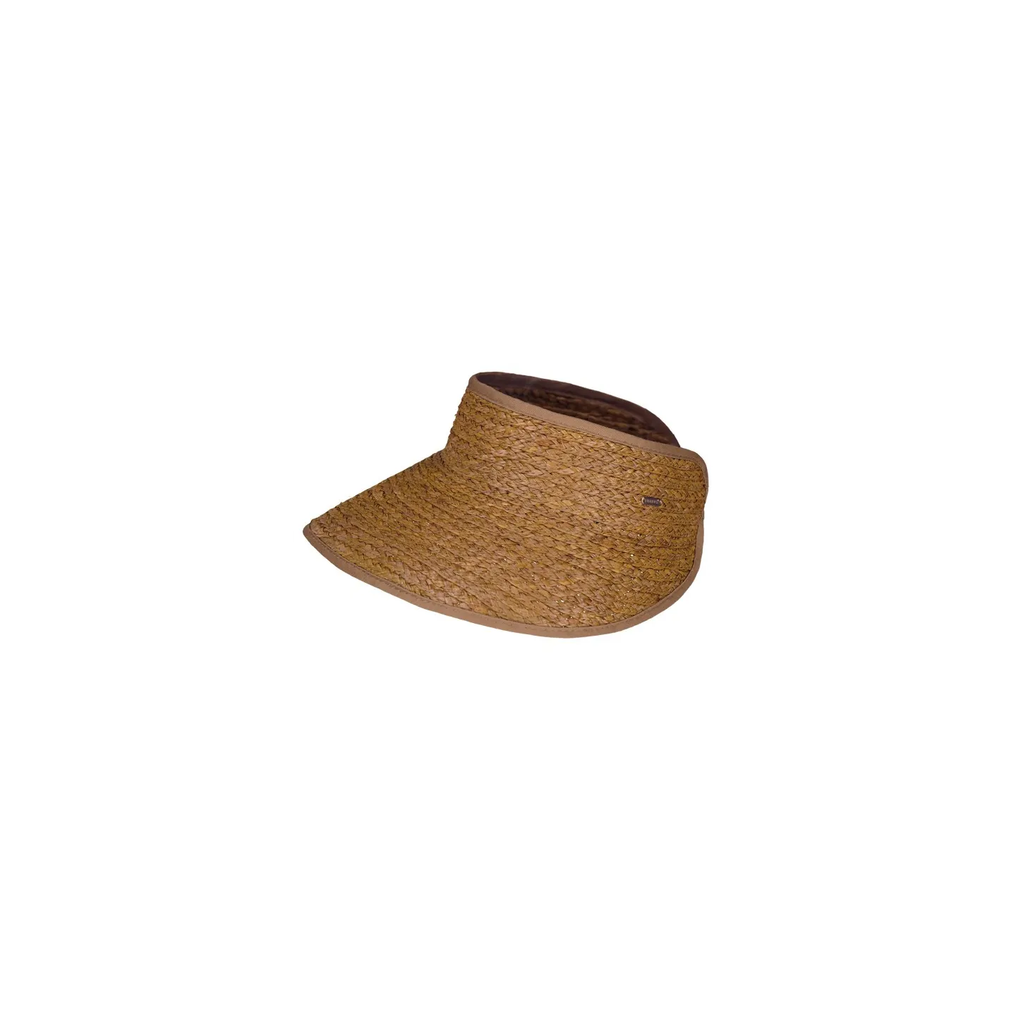 Tambinou Brown Straw Visor Cap - Barts ref 23295 chapellerie traclet