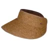 Tambinou Brown Straw Visor Cap - Barts ref 23295 chapellerie traclet