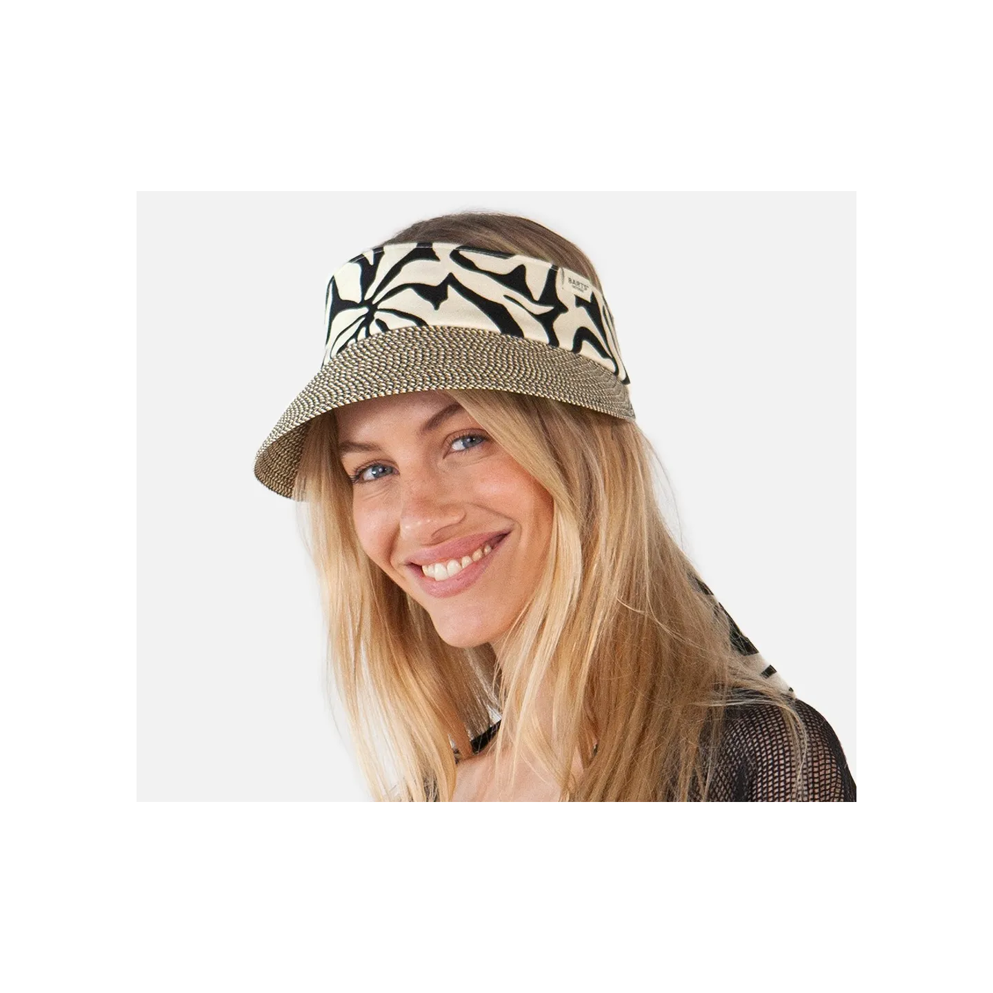 Wupsder Linen Black & Beige Visor Cap - Barts Reference: 23296 | Chapellerie Traclet