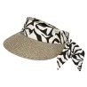 Wupsder Linen Black & Beige Visor Cap - Barts Reference: 23296 | Chapellerie Traclet