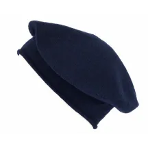 Beret Roll Up Cashmere Navy - Traclet Reference: 23301| Chapellerie Traclet