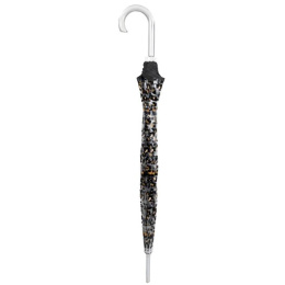 Black Leopard Transparent Bell Umbrella - Isotoner