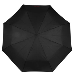 3-Section Ultra Strong Black Umbrella - Isotoner