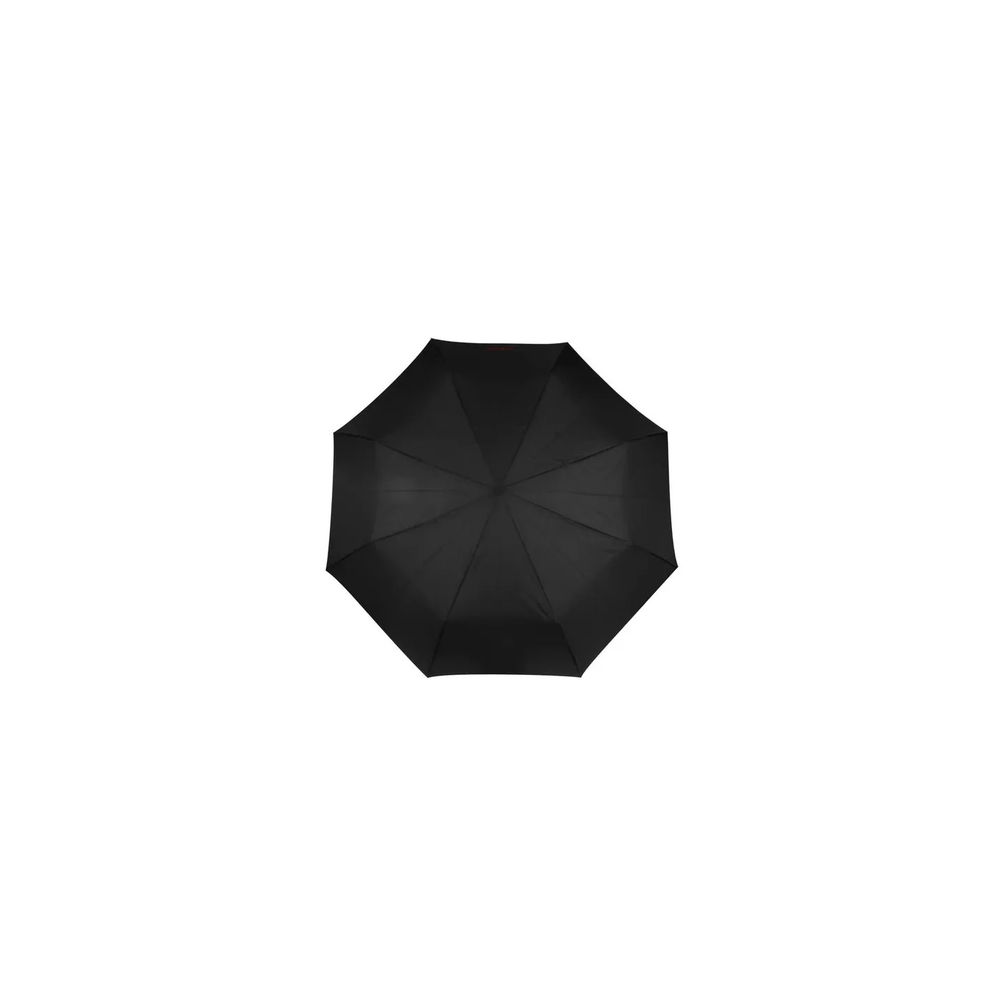 3-Section Ultra Strong Black Umbrella - Isotoner ref 23309 - chapellerie traclet