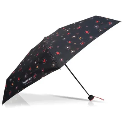 Parapluie Mini Ultra Slim Coeur Rouge - Isotoner