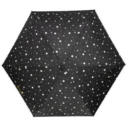Parapluie Mini Ultra Slim Pois Noir & jaune - Isotoner