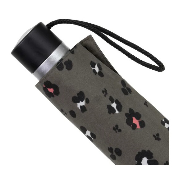 Parapluie 3 Sections Léopard kaki Ouverture & Manuelle - Isotoner