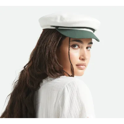 Casquette Marin Fiddler Blanche Coton - Brixton