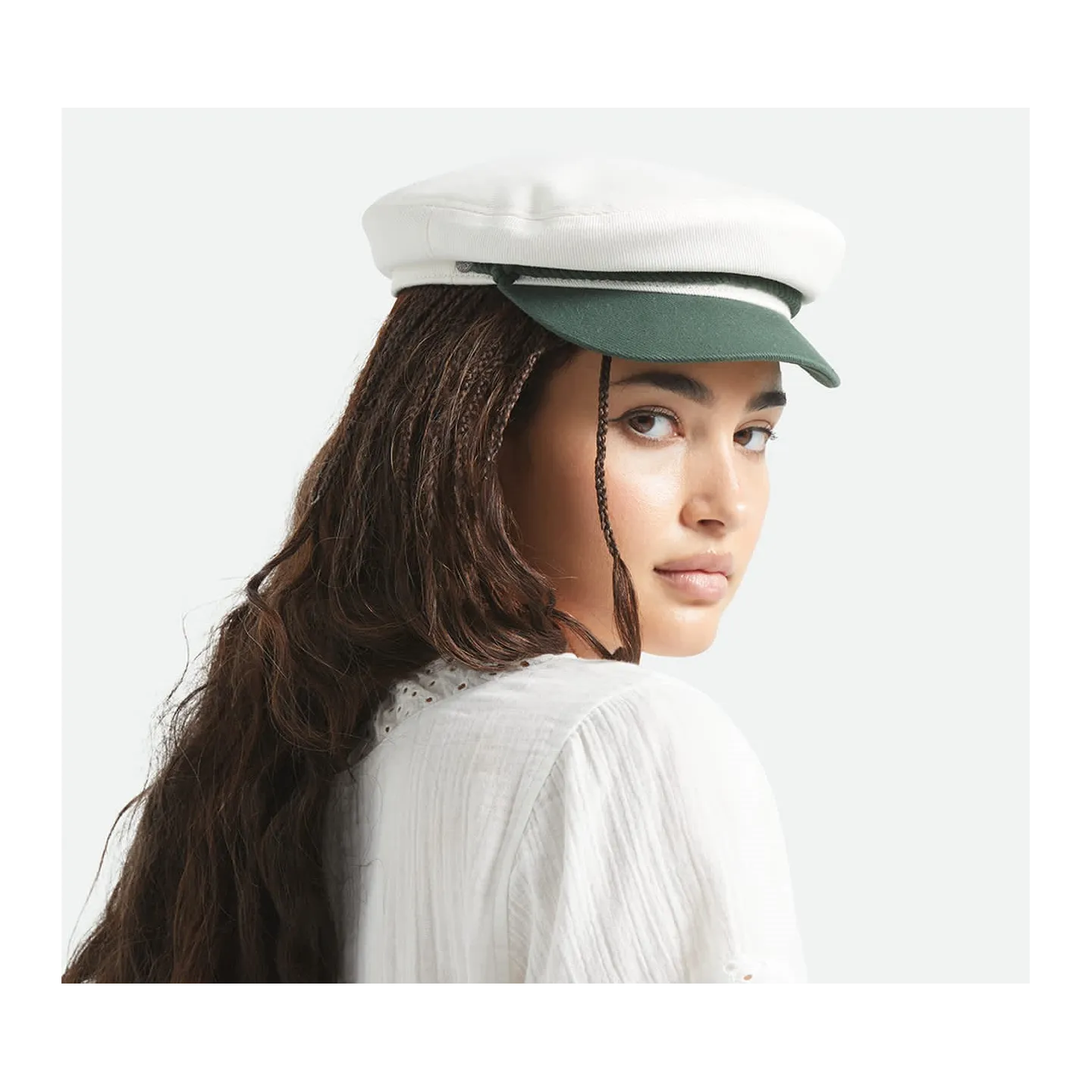 White Cotton Fiddler Sailor Cap - Brixton Ref 23313 - CHAPELLERIE TRACLET