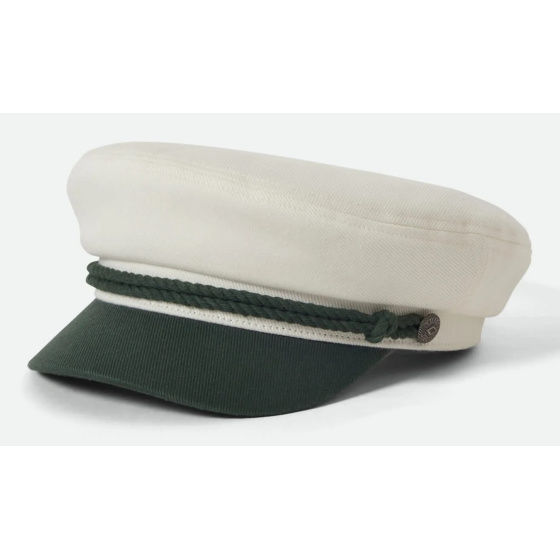 Casquette Marin Fiddler Blanche Coton - Brixton