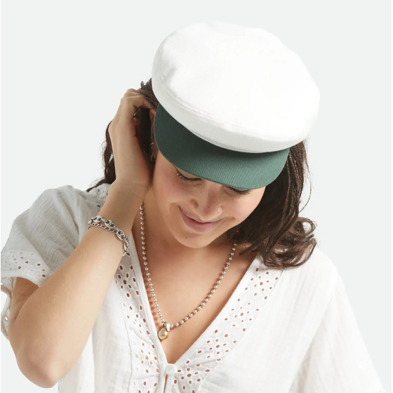 Casquette Marin Fiddler Blanche Coton - Brixton