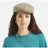 Casquette Newsboy Pied-De-Poule Beige - Brixton