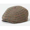 Brood Newsboy Houndstooth Beige Cap - Brixton Reference: 23314| Chapellerie Traclet