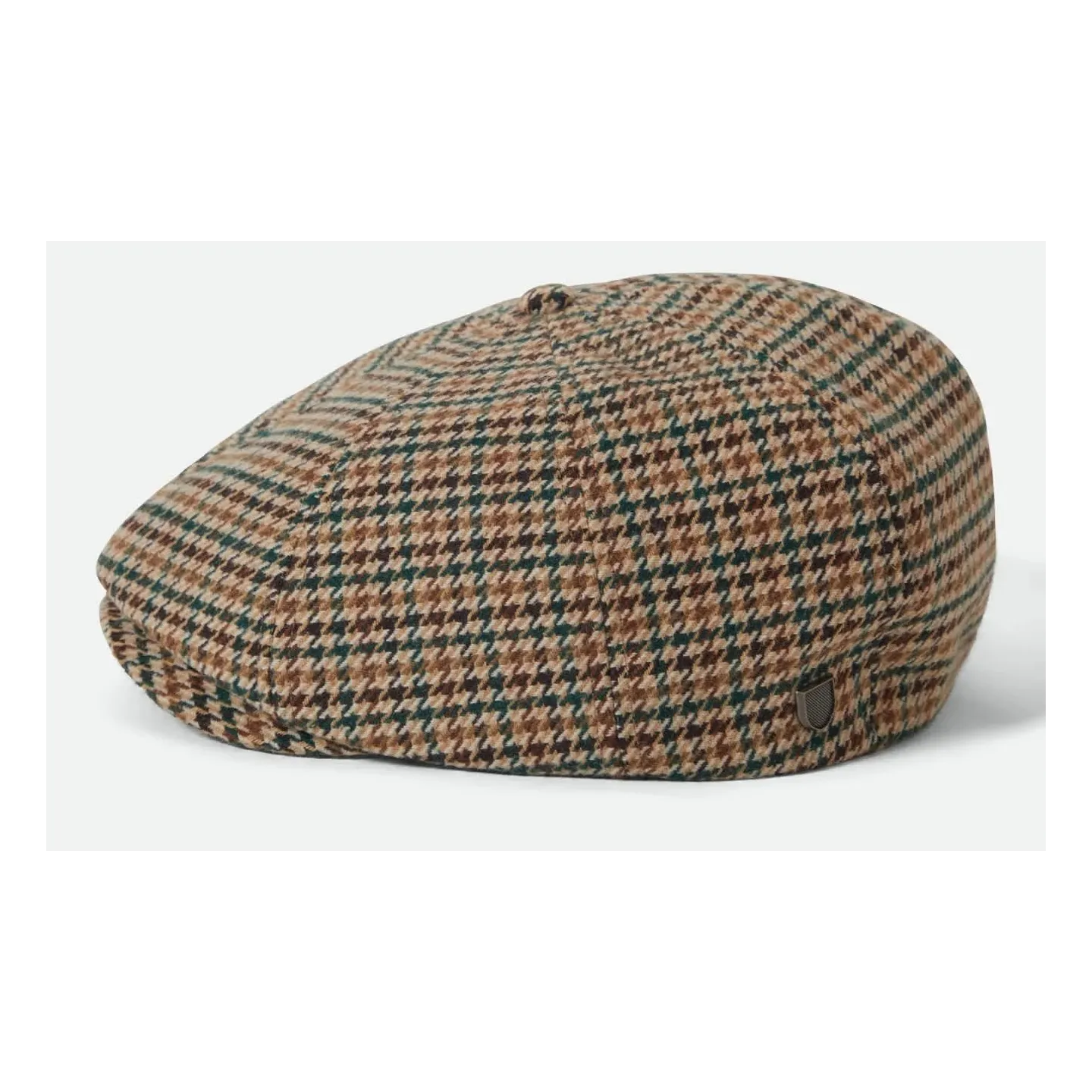 Casquette Brood  Newsboy Pied-De-Poule Beige - Brixton Reference : 23314| Chapellerie Traclet