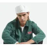 White Cotton Barrel Flat Cap - Brixton Reference: 23315| Chapellerie Traclet