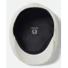 White Cotton Barrel Flat Cap - Brixton Reference: 23315| Chapellerie Traclet