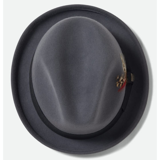 Chapeau Trilby Gain Feutre Anthracite - Brixton