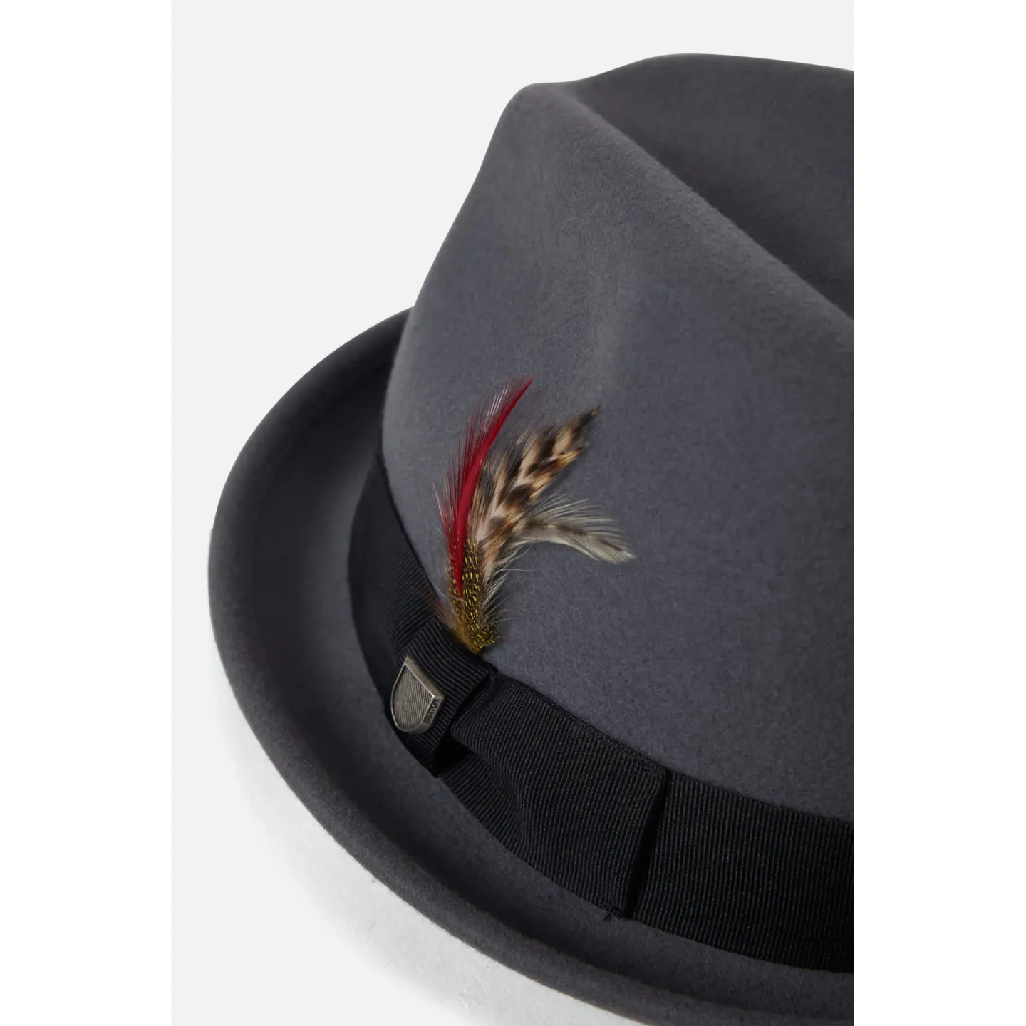 Trilby Hat Gain Anthracite Felt - Brixton Reference: 23316 | Chapellerie Traclet