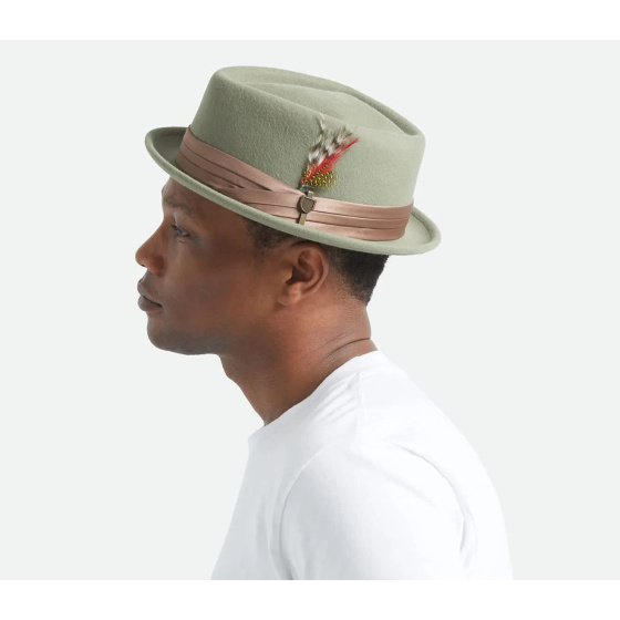 Pork Pie Stout Olive Hat - Brixton
