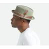 Pork Pie Stout Olive Hat - Brixton Reference : 23317| Chapellerie Traclet