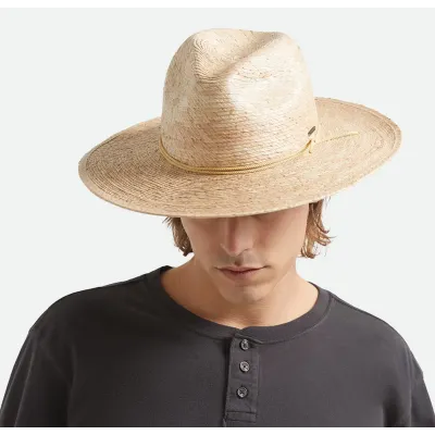 Fedora Blake Sun Straw UPF 40+ Hat - Brixton Reference : 23319| Chapellerie Traclet