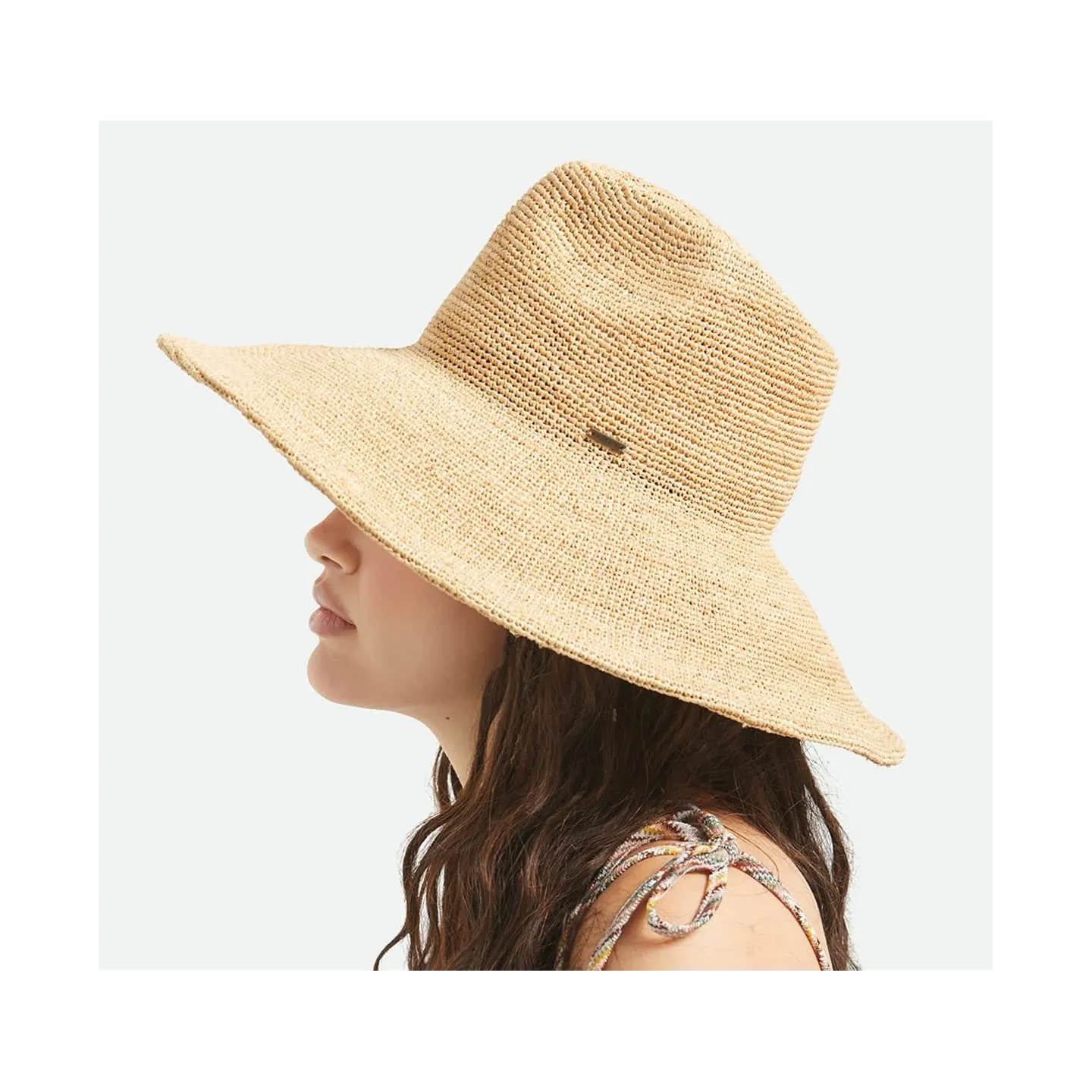 Wide Brim Hat Helena Natural Straw - Brixton Reference : 23320| Chapellerie Traclet