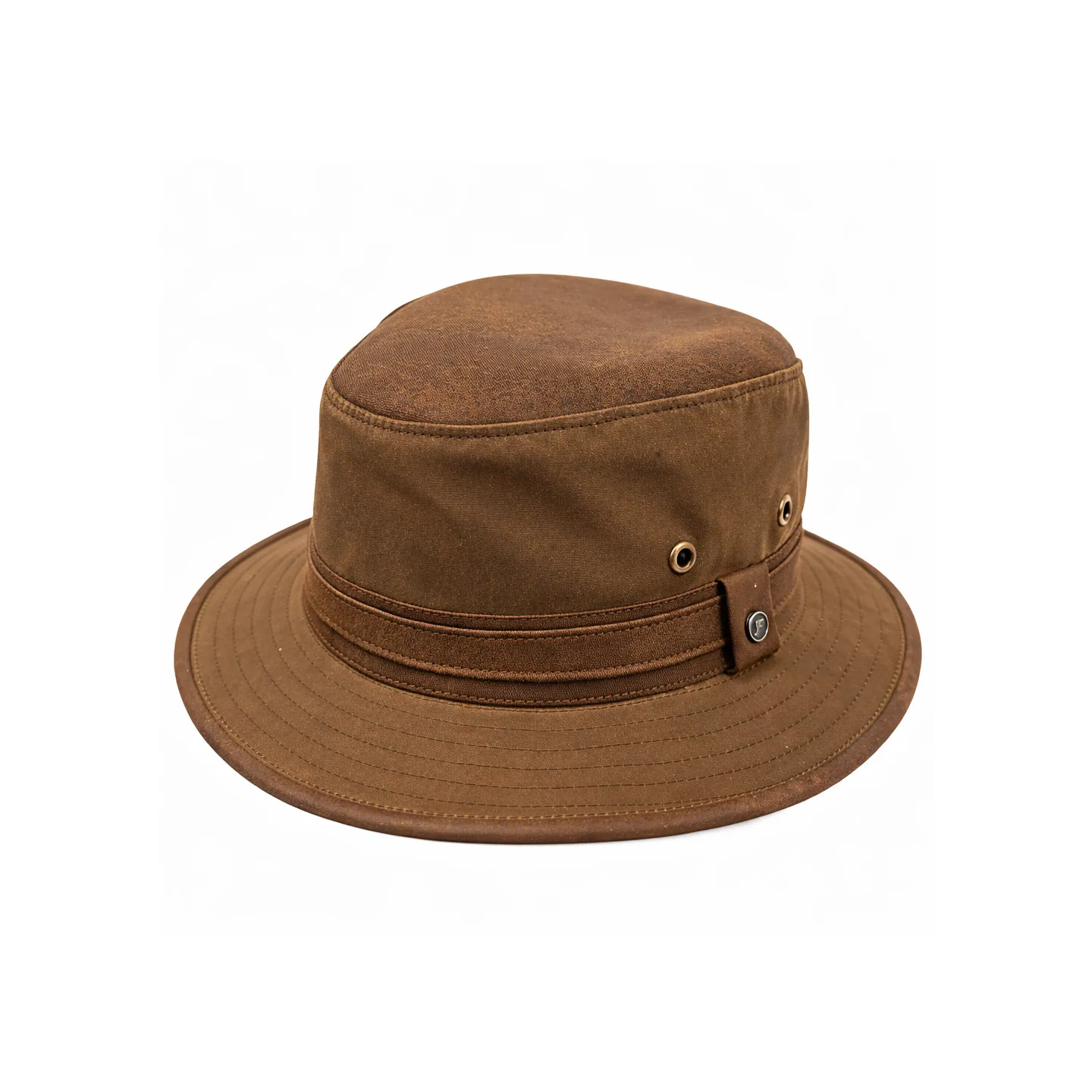 Sintra Oiled Cotton Brown Hat - Fléchet | Chapellerie Traclet