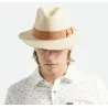 Chapeau Fedora Roma Paille Papier UPF 40+ - Brixton Reference : 23324| Chapellerie Traclet