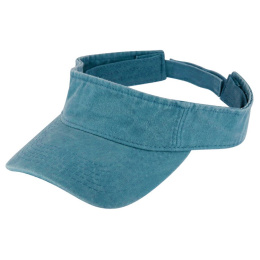 Calvia Cotton Turquoise Visor Cap - Traclet