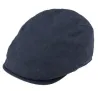 Valerio Flat Cap Navy Linen - Traclet  Reference : 23344 | Chapellerie Traclet
