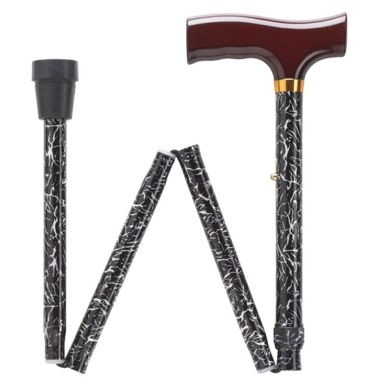 Zebra Pattern Folding Cane - Traclet