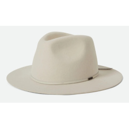 Wesley Traveller Wool Felt Hat Off-White - Brixton