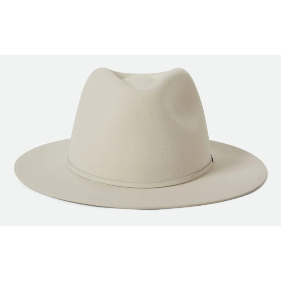 Wesley Traveller Wool Felt Hat Off-White - Brixton