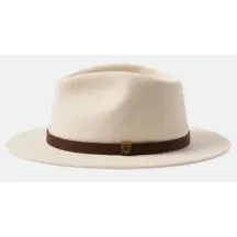 Chapeau Fedora Messer Feutre Laine Blanc Cassé - Brixton