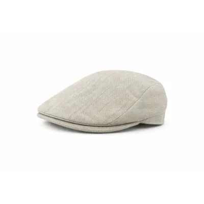 Flat Green Linen Cap UPF 40 | Ref 23244 - Chapellerie Traclet