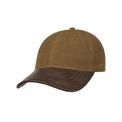 Casquette Baseball Heritage Coton & Cuir Marron - Stetson