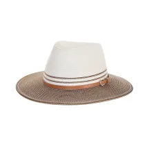 Chapeau Fedora Bella Ivoire & Chocolate UPF 50+ - House Of Ord | Chapellerie Traclet