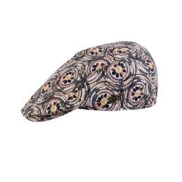 Casquette Plate Miko à Carreaux Multicolore - Traclet